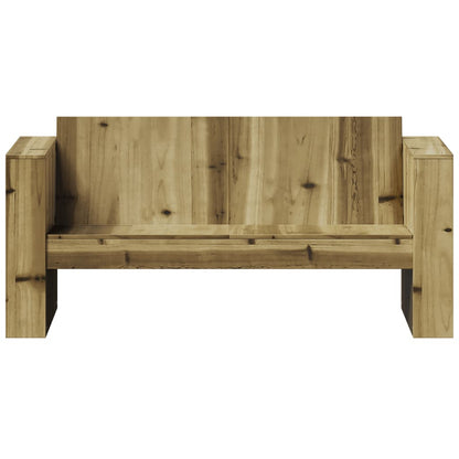 Divano da Giardino 2 Posti 134x60x62 cm Legno Impregnato Pino
