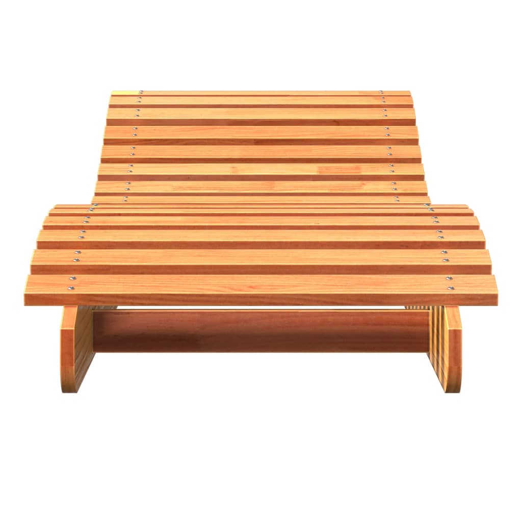 Lettino Marrone Cera 205x60x31,5 cm in Legno Massello di Pino