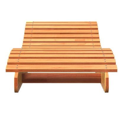 Lettino Marrone Cera 205x60x31,5 cm in Legno Massello di Pino