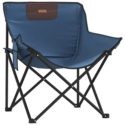 Sedie da Campeggio con Tasca Pieghevoli 2 pz Blu