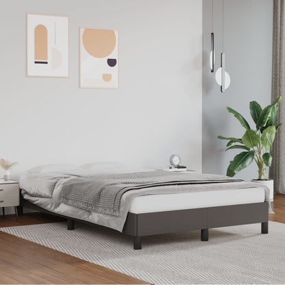 Giroletto senza Materasso Grigio 120x190 cm Similpelle