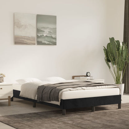 Giroletto senza Materasso Nero 120x190 cm Velluto