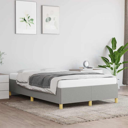 Giroletto senza Materasso Grigio Chiaro 120x190 cm in Tessuto