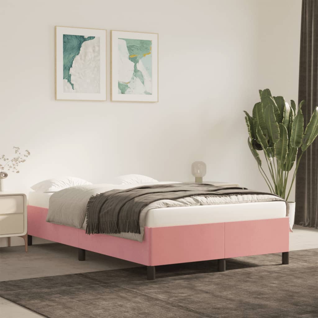 Giroletto senza Materasso Rosa 120x190 cm Velluto