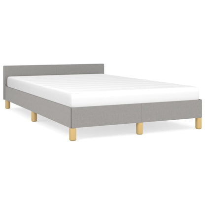 Giroletto senza Materasso Grigio Chiaro 120x190 cm in Tessuto