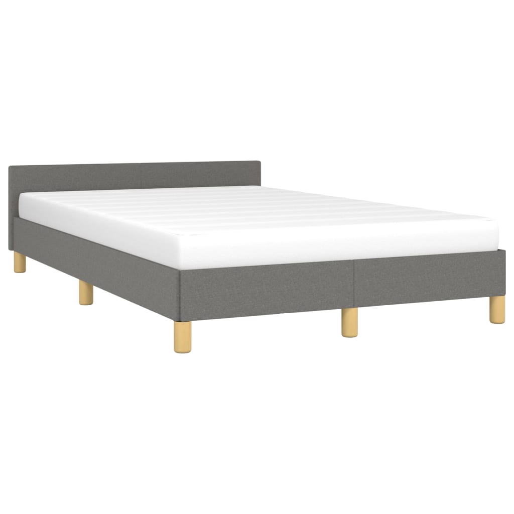 Giroletto senza Materasso Grigio Scuro 120x190 cm in Tessuto