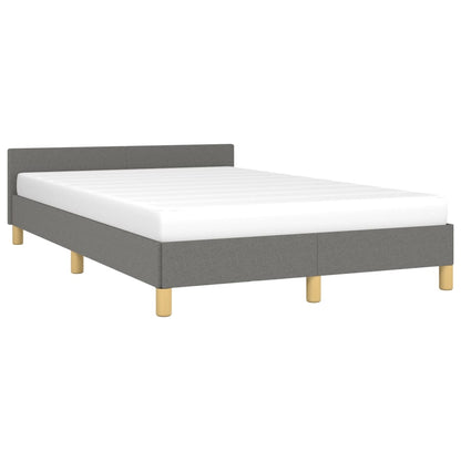 Giroletto senza Materasso Grigio Scuro 120x190 cm in Tessuto