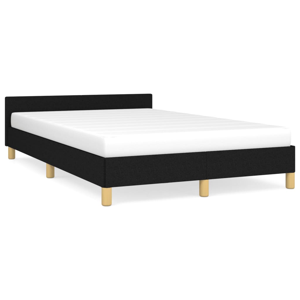 Giroletto senza Materasso Nero 120x190 cm in Tessuto