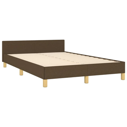 Giroletto senza Materasso Marrone Scuro 80x200 cm in Tessuto