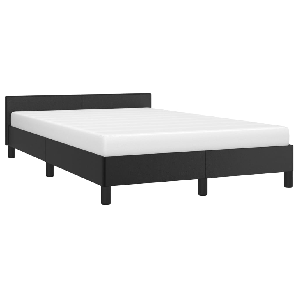Giroletto senza Materasso Nero 120x190 cm Similpelle