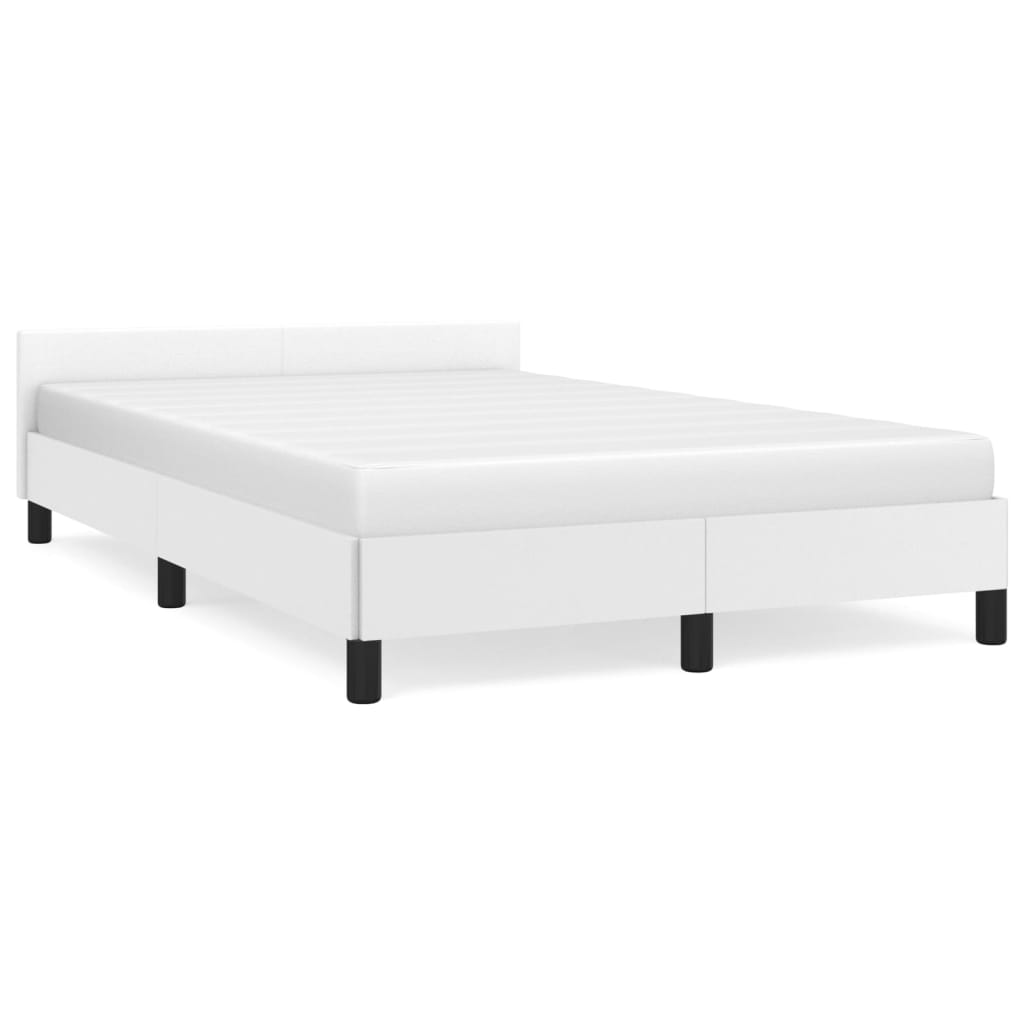 Giroletto senza Materasso Bianco 120x190 cm Similpelle