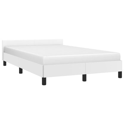 Giroletto senza Materasso Bianco 120x190 cm Similpelle