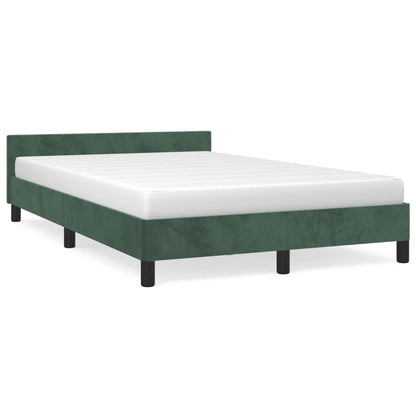 Giroletto senza Materasso Verde Scuro 120x190 cm Velluto