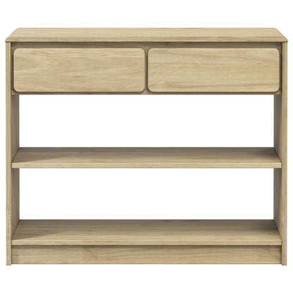 Tavolo Consolle SAUDA Rovere 89,5x36,5x73cm Legno Massello Pino