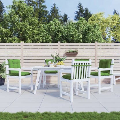 Cuscini Sedia Schiena Bassa 4 pz Verde MÃ©lange 100x50x7 Tessuto