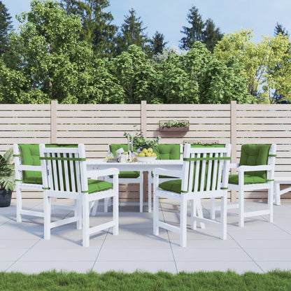 Cuscini Sedia Schiena Bassa 6 pz Verde MÃ©lange 100x50x7 Tessuto