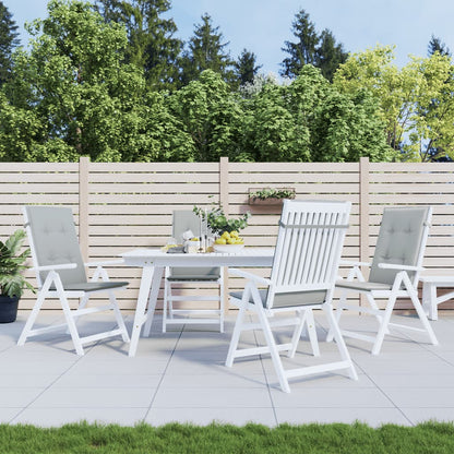 Cuscini Sedia Schiena Alta 4 Grigio MÃ©lange 120x50x4 Tessuto
