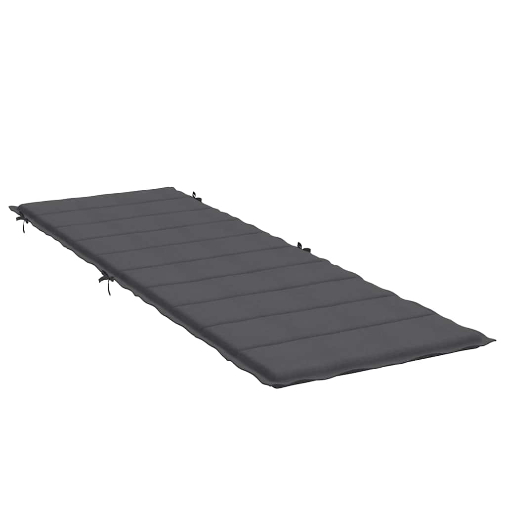 Cuscino per Lettino Prendisole Antracite MÃ©lange 186x58x3cm
