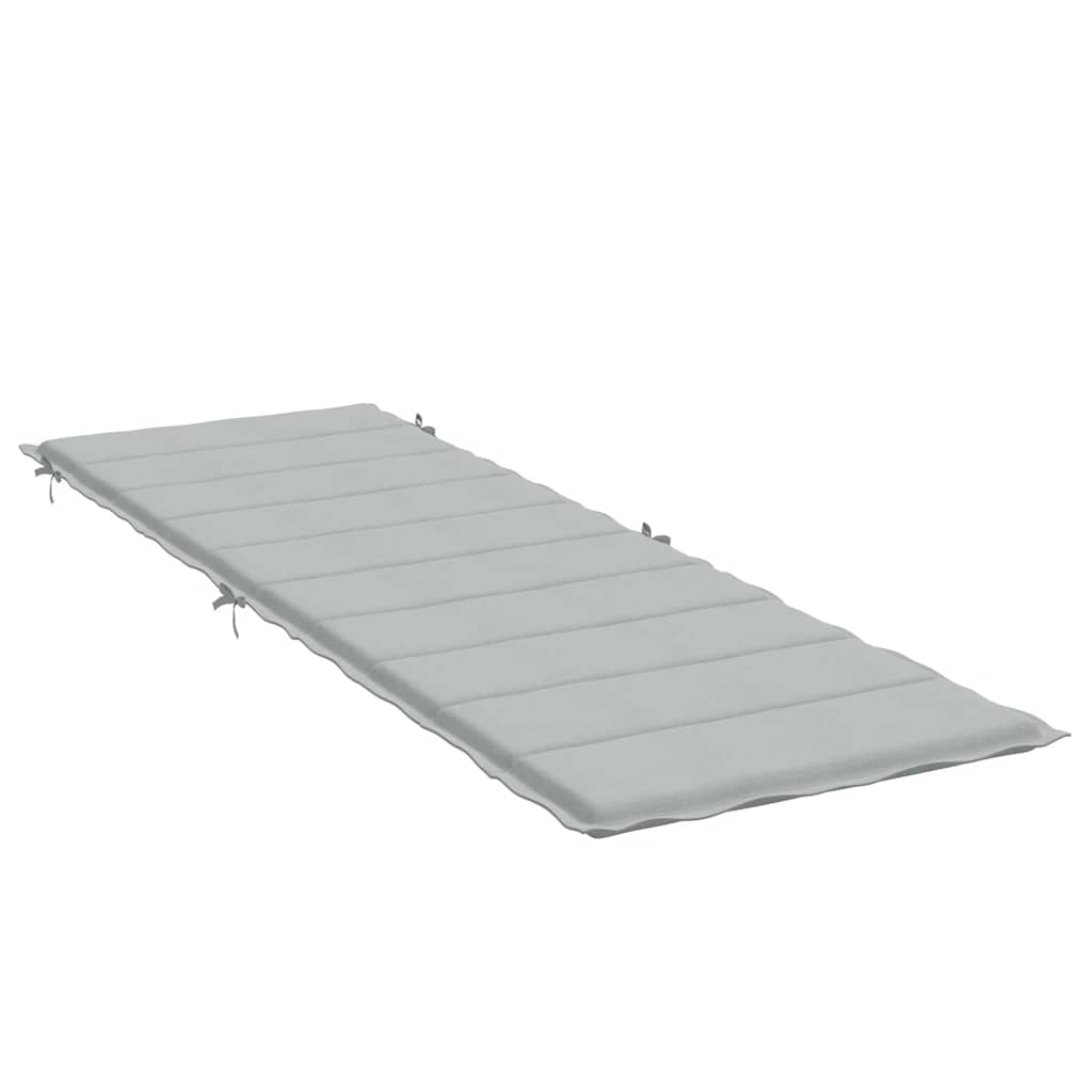 Cuscino per Lettino Prendisole Grigio Chiaro Mélange 186x58x3cm