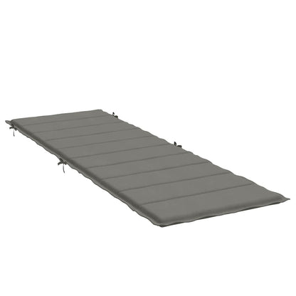 Cuscino per Lettino Prendisole Grigio Scuro Mélange 186x58x3cm