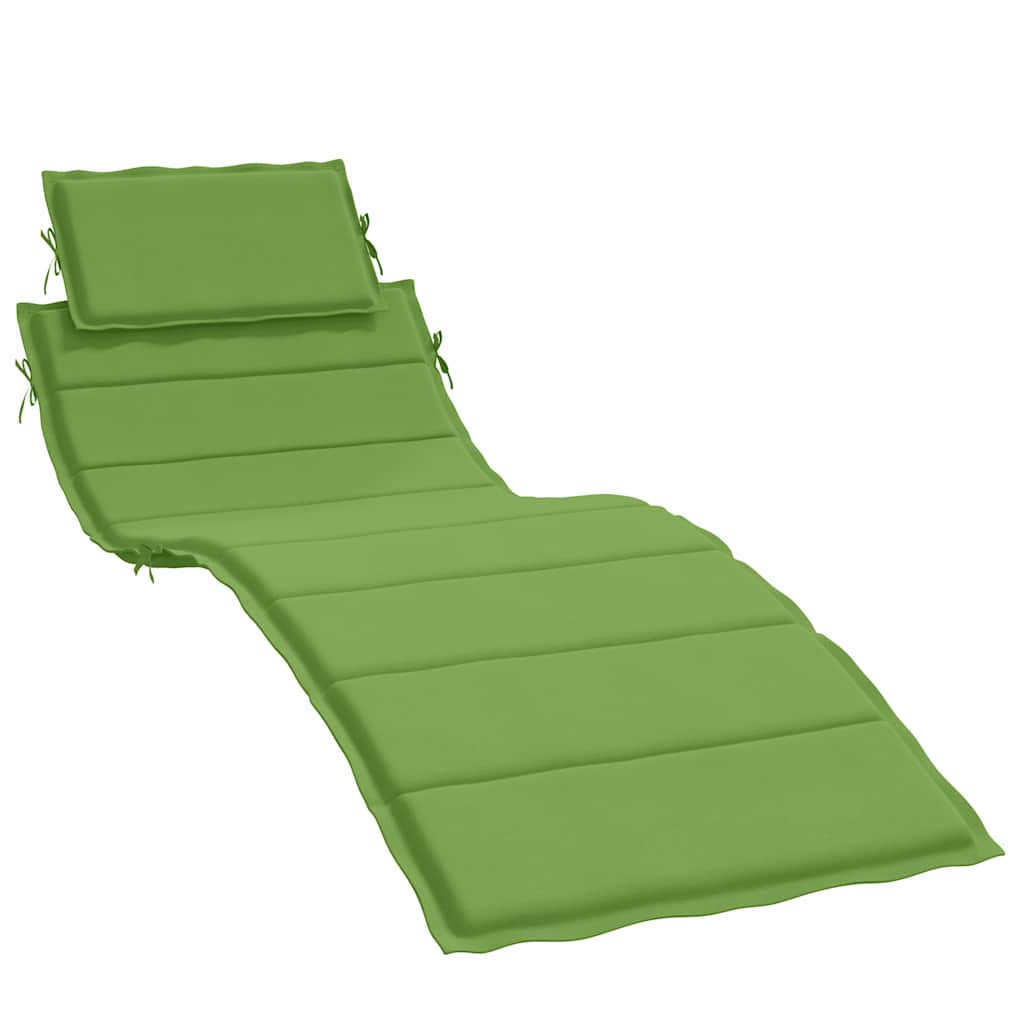 Cuscino per Lettino Prendisole Verde MÃ©lange 186x58x3cm Tessuto