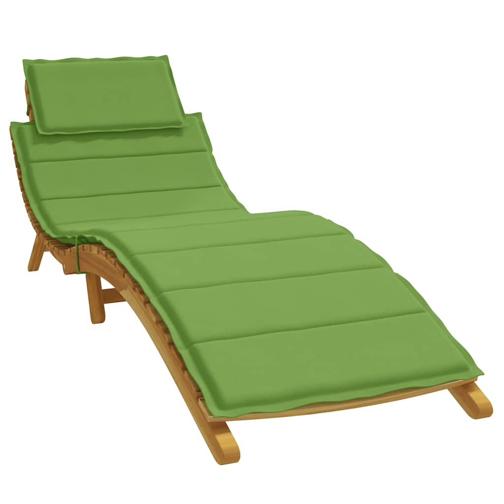 Cuscino per Lettino Prendisole Verde MÃ©lange 186x58x3cm Tessuto