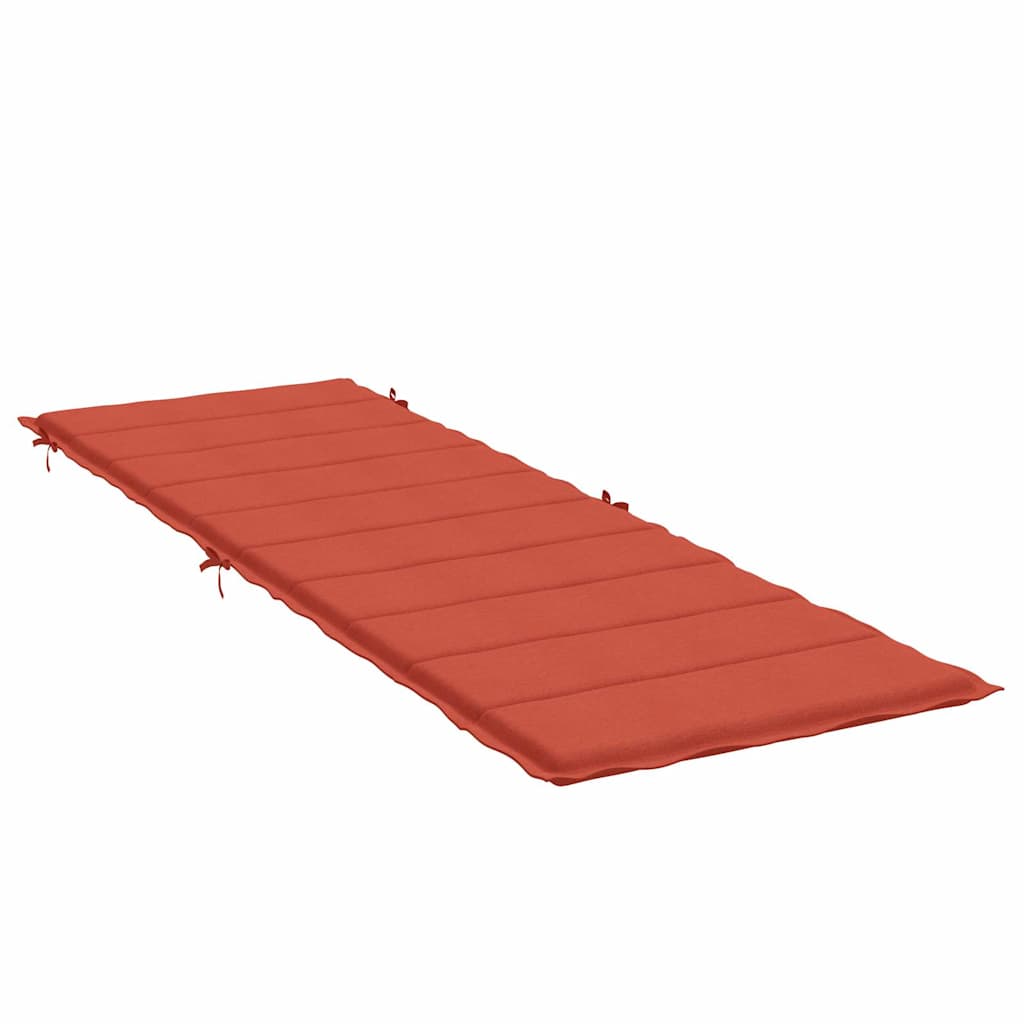 Cuscino per Lettino Prendisole Rosso MÃ©lange 186x58x3cm Tessuto