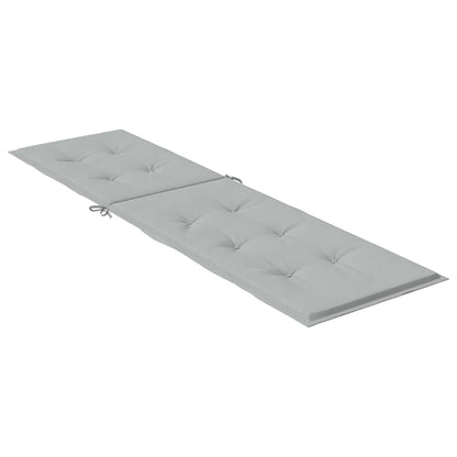 Cuscino per Sdraio Grigio Chiaro MÃ©lange (75+105)x50x3 Tessuto