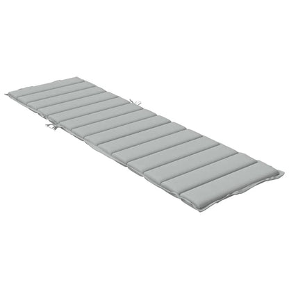 Cuscino per Lettino Prendisole Grigio Chiaro Mélange 200x60x4cm