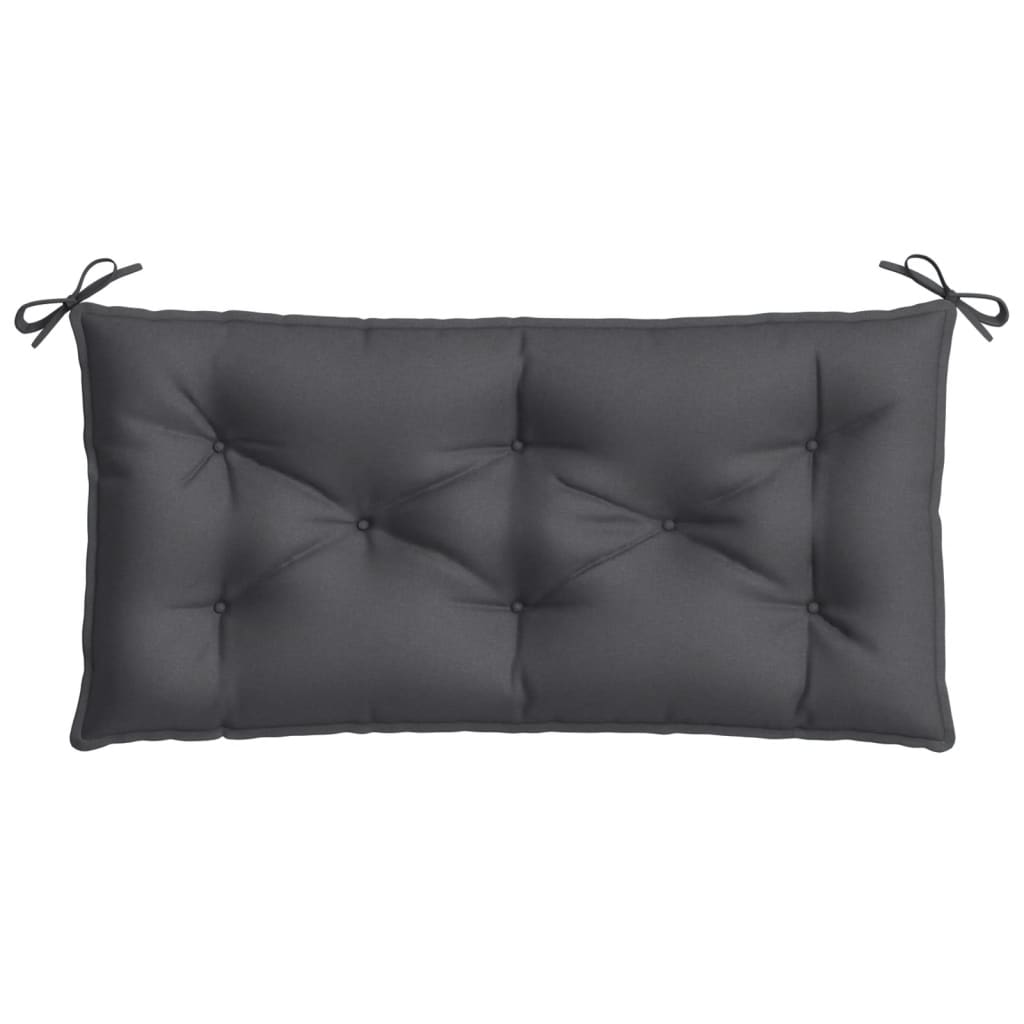 Cuscino Panca Giardino Antracite MÃ©lange 100x50x7cm Tessuto