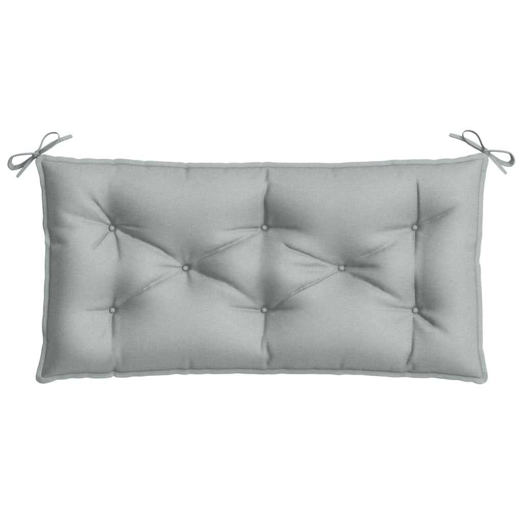 Cuscino Panca Giardino Grigio Chiaro MÃ©lange 100x50x7cm Tessuto
