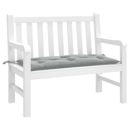 Cuscino Panca Giardino Grigio Chiaro MÃ©lange 100x50x7cm Tessuto