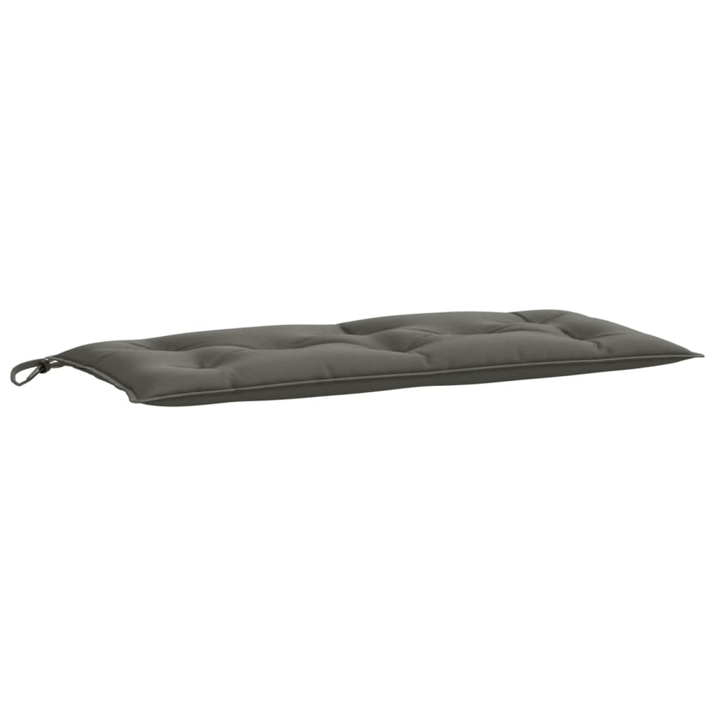 Cuscino Panca Giardino Grigio Scuro MÃ©lange 100x50x7 cm Tessuto