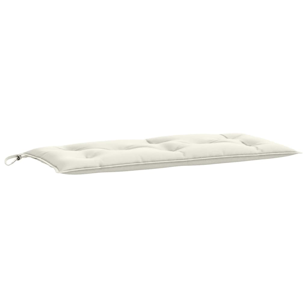 Cuscino Panca Giardino Crema MÃ©lange 100x50x7 cm Tessuto