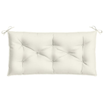 Cuscino Panca Giardino Crema MÃ©lange 100x50x7 cm Tessuto