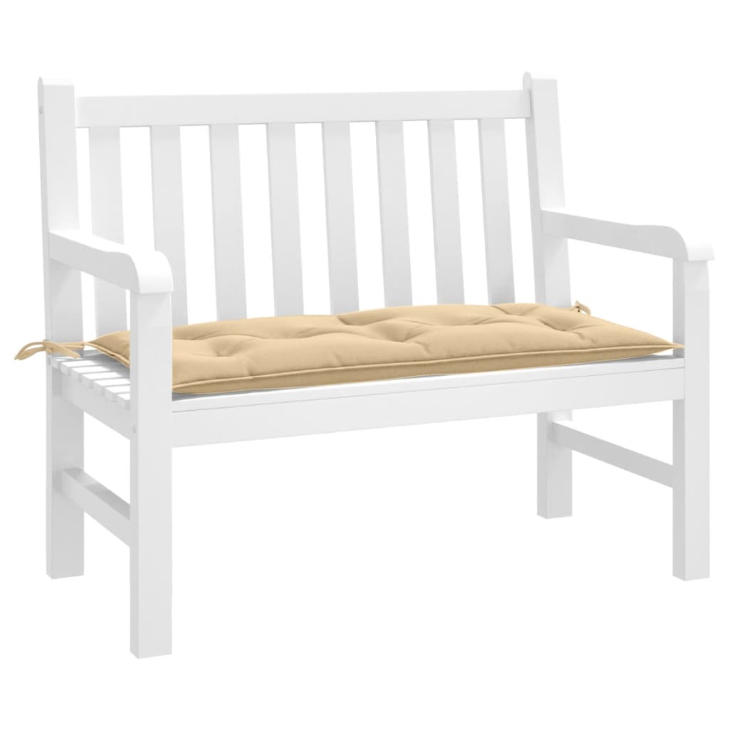 Cuscino Panca Giardino Grigio Scuro MÃ©lange 100x50x7 cm Tessuto