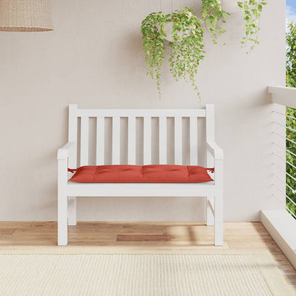 Cuscino Panca Giardino Rosso MÃ©lange 100x50x7 cm Tessuto