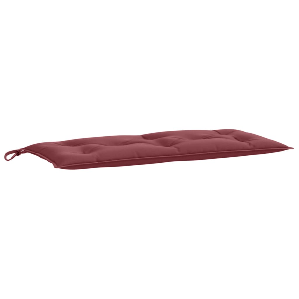 Cuscino Panca Giardino Rosso Vino MÃ©lange 100x50x7 cm Tessuto