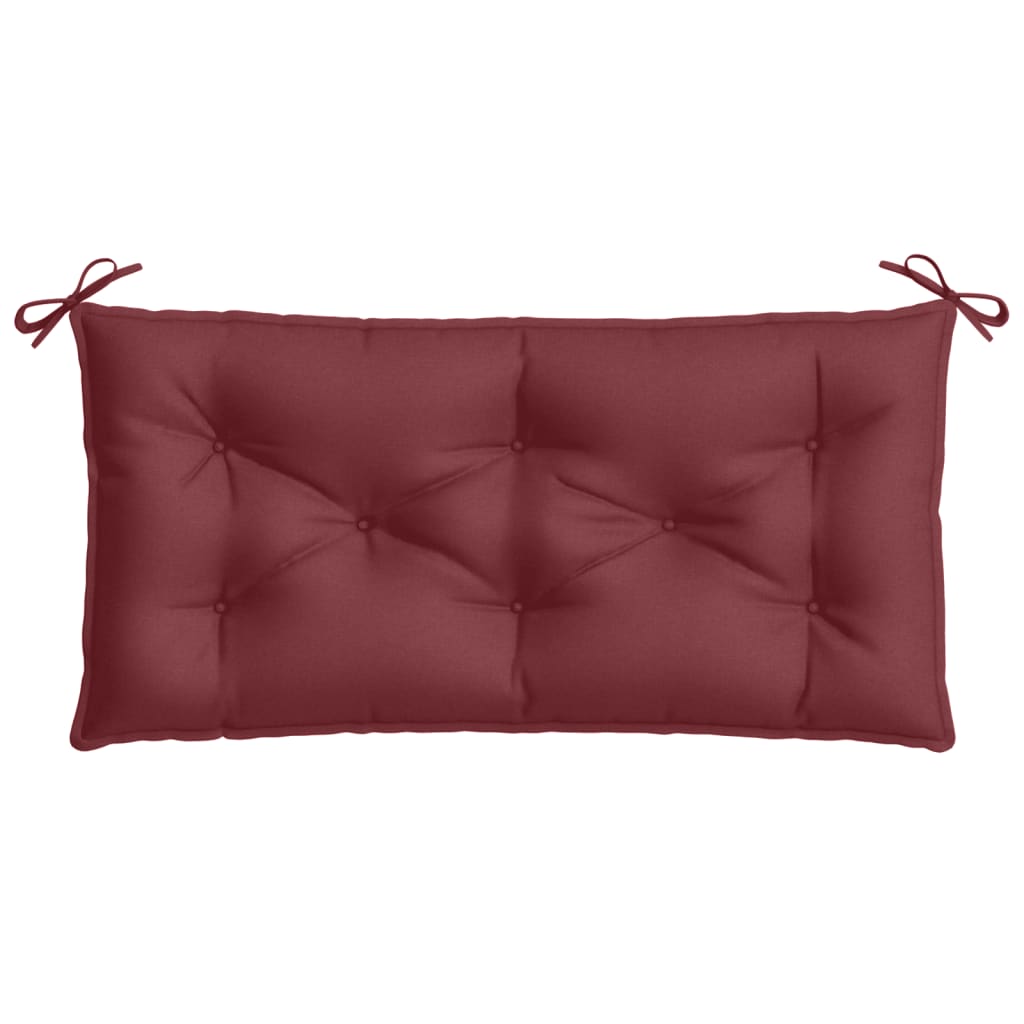 Cuscino Panca Giardino Rosso Vino MÃ©lange 100x50x7 cm Tessuto