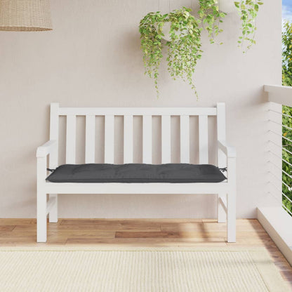 Cuscino Panca Giardino Antracite MÃ©lange 120x50x7 cm Tessuto