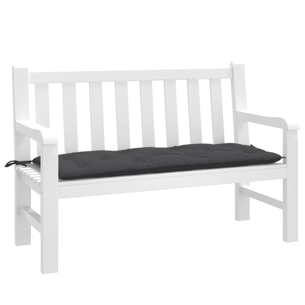 Cuscino Panca Giardino Antracite MÃ©lange 120x50x7 cm Tessuto