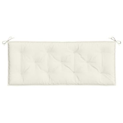 Cuscino per Panca da Giardino Crema MÃ©lange 120x50x7cm Tessuto