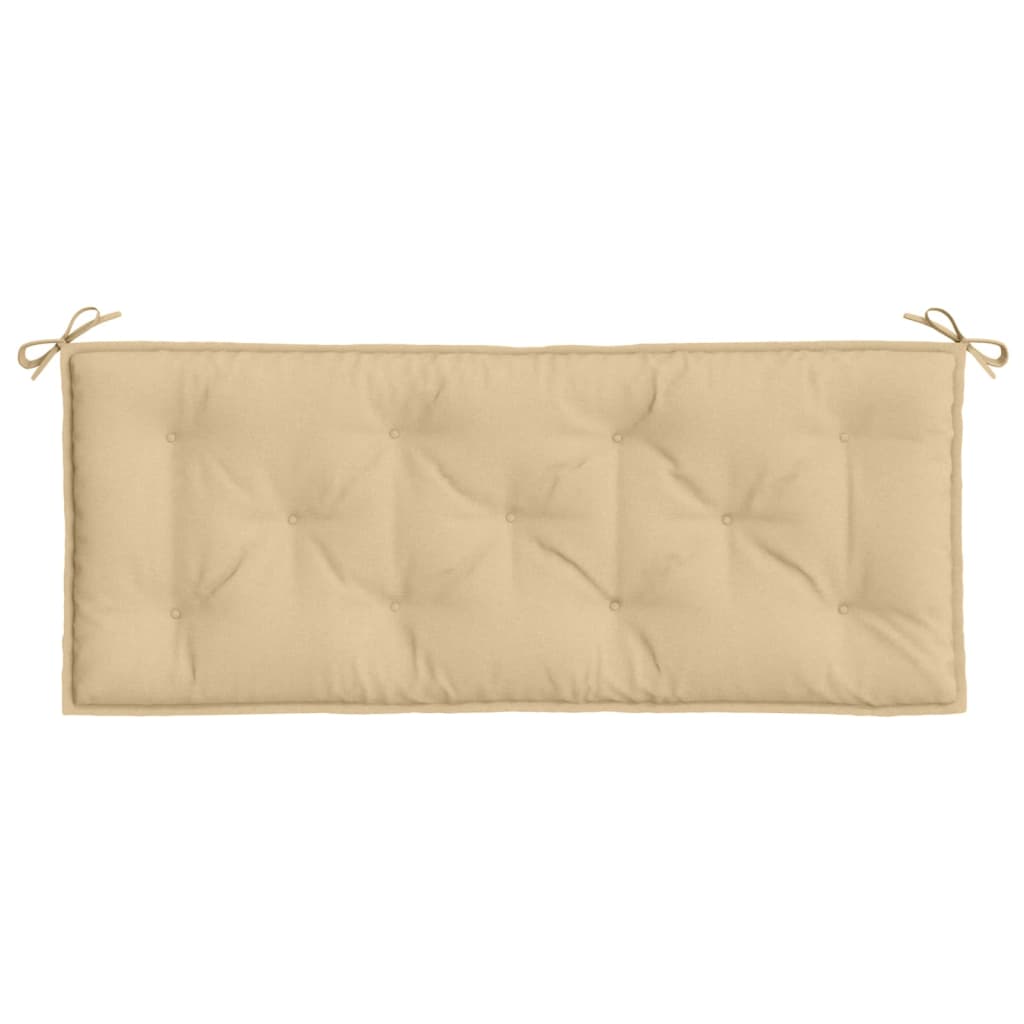 Cuscino per Panca da Giardino Beige MÃ©lange 120x50x7cm Tessuto