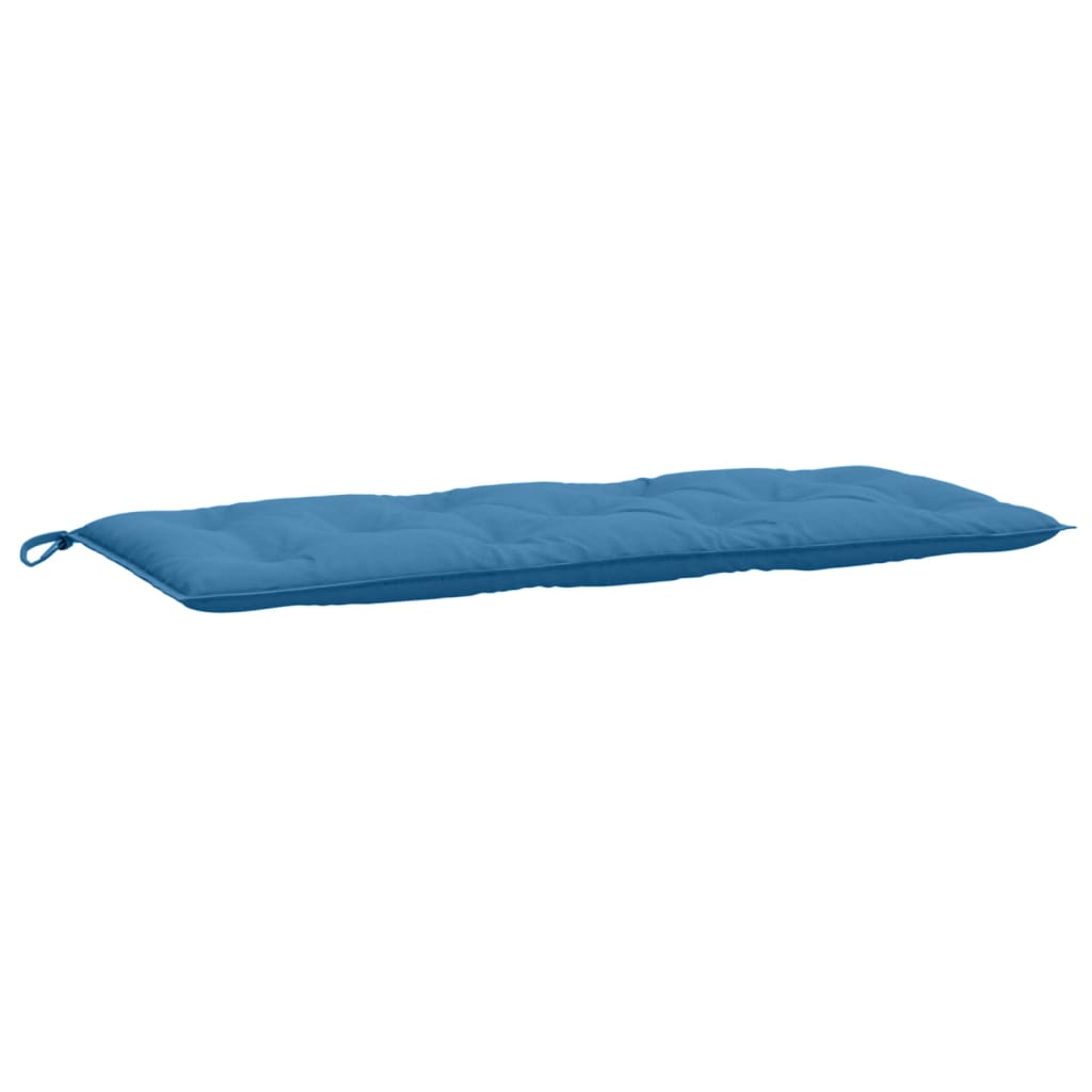 Cuscino per Panca da Giardino Blu MÃ©lange 120x50x7cm in Tessuto