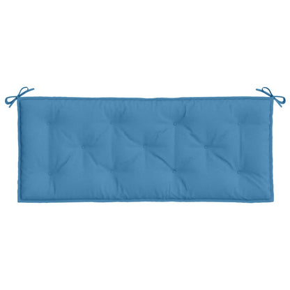 Cuscino per Panca da Giardino Blu MÃ©lange 120x50x7cm in Tessuto