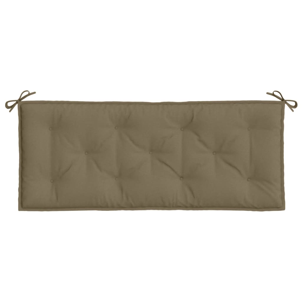 Cuscino per Panca da Giardino Tortora MÃ©lange 120x50x7cm