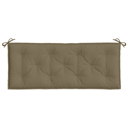 Cuscino per Panca da Giardino Tortora MÃ©lange 120x50x7cm