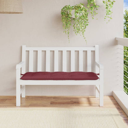 Cuscino Panca Giardino Rosso Vino MÃ©lange 120x50x7cm Tessuto