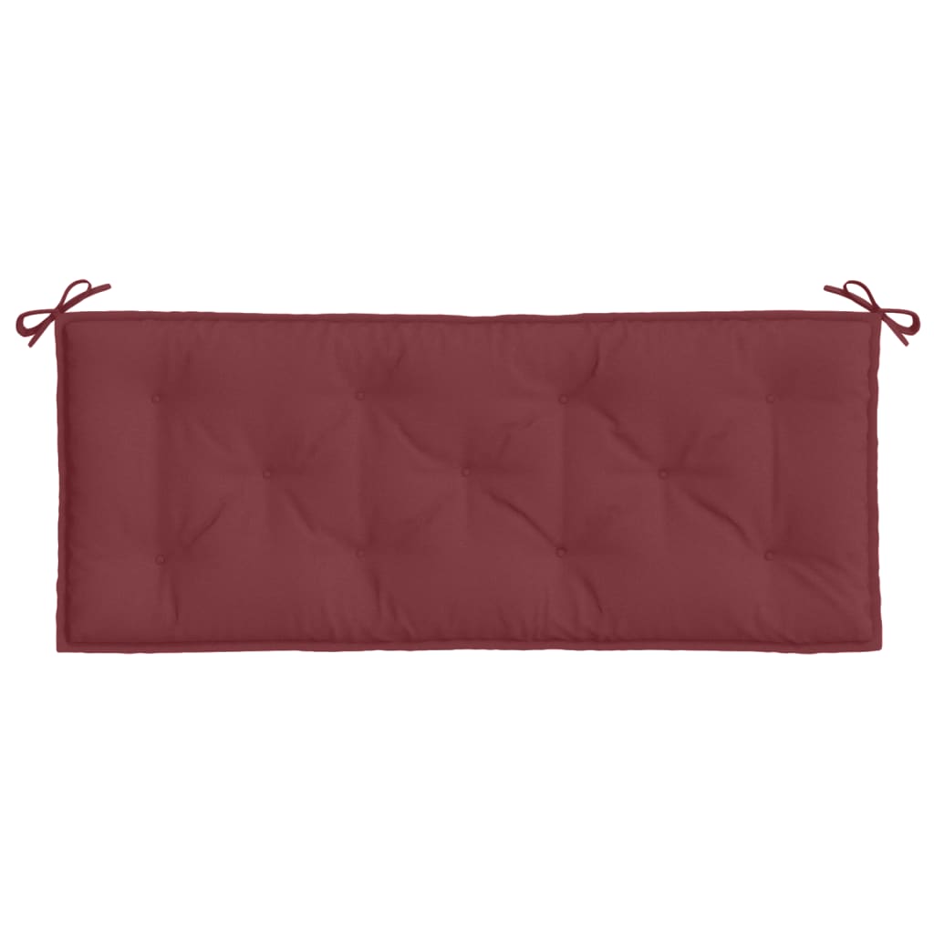 Cuscino Panca Giardino Rosso Vino MÃ©lange 120x50x7cm Tessuto