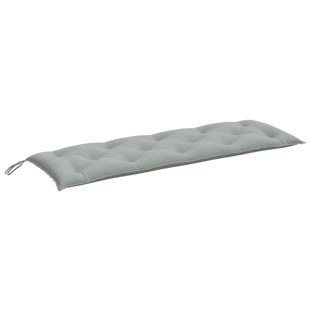 Cuscino Panca Giardino Grigio Chiaro MÃ©lange 150x50x7cm Tessuto